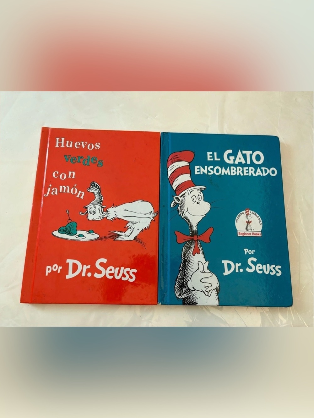 Dr. Seuss El Gato Ensombrerado / Huevos Verdes con Jamón Spanish Hardcover Book